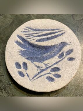 Butter Mold Design Bird Wall Plaque or Ornament